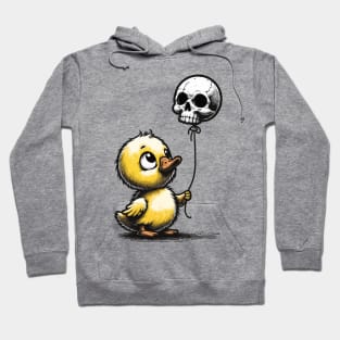 A duck and a skull balloon Hoodie